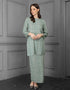 BAJU KURUNG PAHANG MODEN MADELEINE (GREY MINT)
